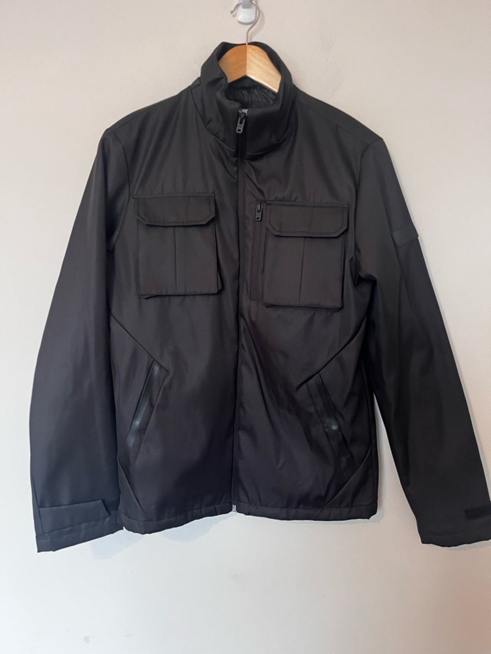 Jack & Jones Utility Jacket Black Water Repellent Windproof Men’s M - Picture 3 of 14